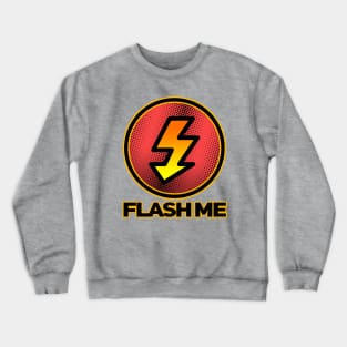 The Flash Logo Photography Themed Crewneck Sweatshirt